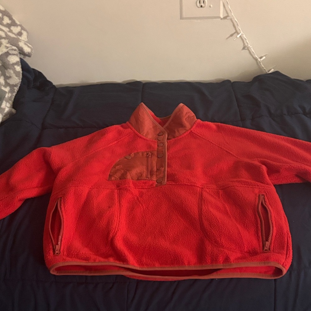 Red Fleece Sherpa Jacket